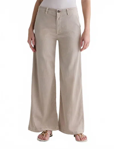 Ag Caden Wide Leg Trousers In Beige In Neutral
