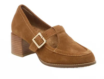 Kelsi Dagger Women's Caleb T-strap Mary Jane Heel In Honey Suede In Brown