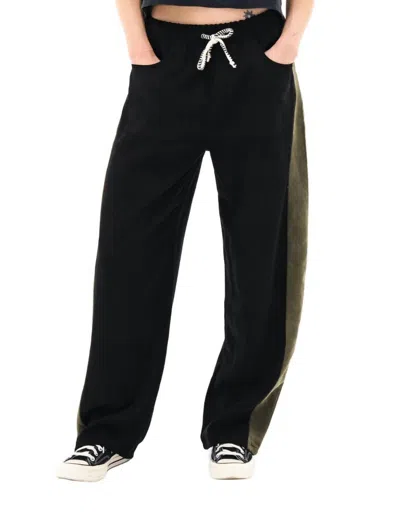 Askk Ny Cancun Wide Leg Pants In Black In Black