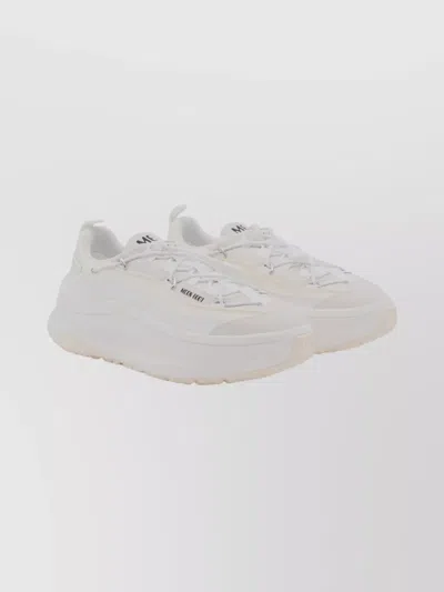 Moon Boot Chunky Platform Sneakers Featuring Logo Inserts In White