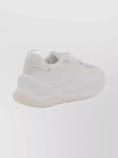 Moon Boot Chunky Platform Sneakers Featuring Logo Inserts In White