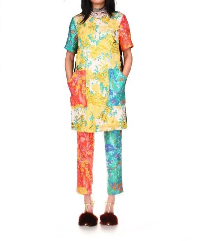 Libertine Baroque Garden Shift Dress With Pockets In Multi In Multi