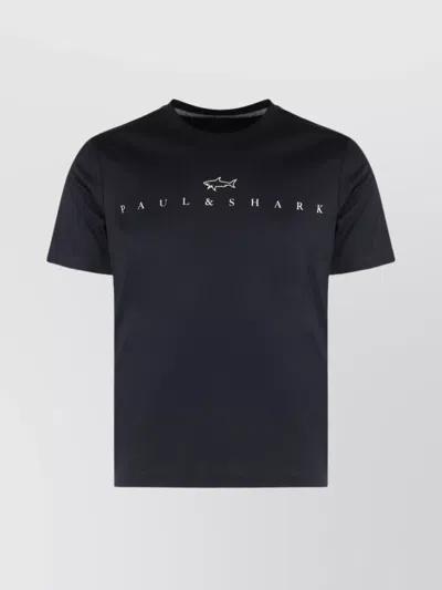 Paul & Shark Cotton Jersey T-shirt Featuring Logo Print In Multi