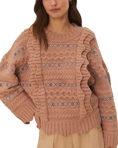 Farm Rio Wool-blend Sweater In Multi