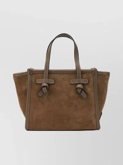 Gianni Chiarini Top Handle And Adjustable Strap Shoulder Bag In Brown