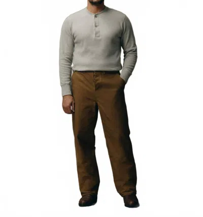 Filson Men's Oil Finish Double Tin Cloth Pants In Dark Tan In Multi
