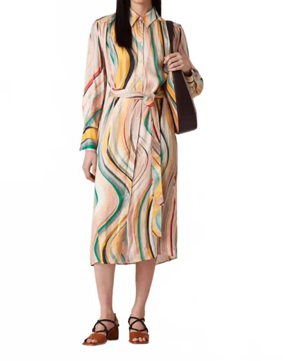 Paul Smith Dusky Swirl Shirt Dress In Multi In Multi