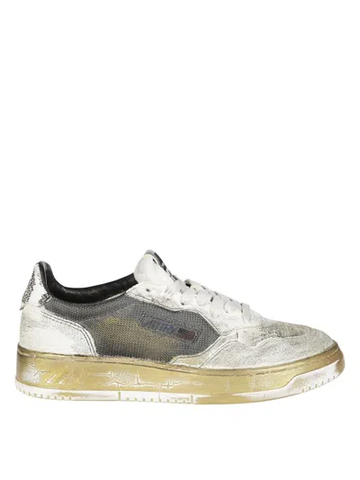 Autry Sup Vint Low Wom Sneakers In Animal Print