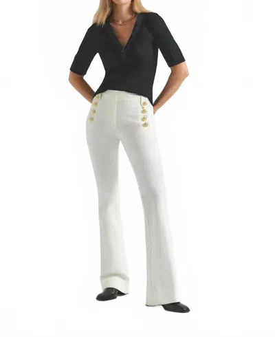 Derek Lam 10 Crosby Robertson Flare Trousers In Soft White In White