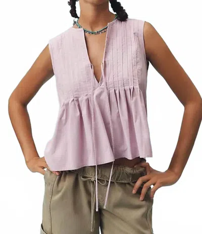 Nation Ltd Ali Tie-front Sleeveless Top In Lavender In Purple