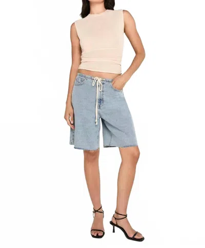 Unpublished Dani Berlin Shorts In Denim-washed In Multi