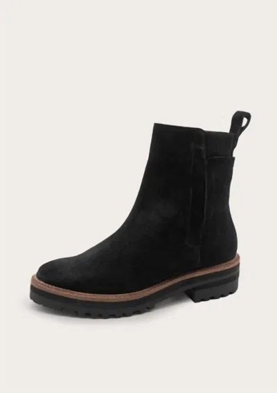 Kaanas Women's Sofia Combat Boot With Elastic In Onyx In Animal Print