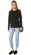 VINCE Split Back Cashmere Sweater