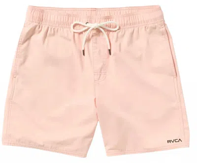 Rvca Men's Opposites Elastic Trunks In Peach In Pink