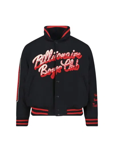 Billionaire Boys Club Minimalist Black Jacket With Fitted Silhouette And High Collar In Black