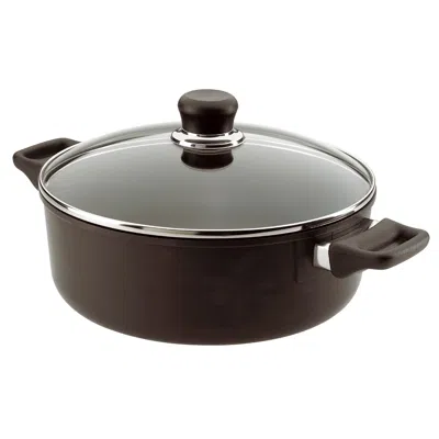 Scanpan Classic 4.5 Quart Low Sauce Pot With Lid, 10.25 Inch In Brown