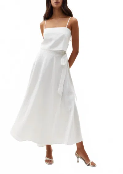 Lanhtropy Lola Wrap Skirt In White In White