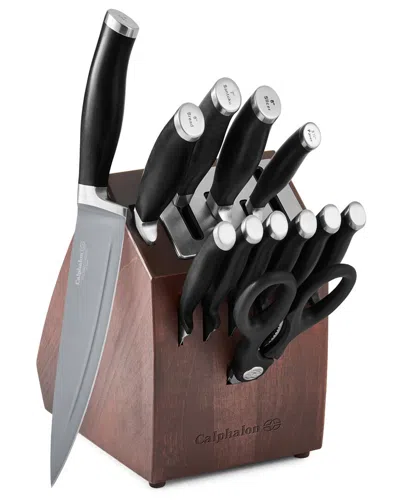 Calphalon Contemporary Sharpin Nonstick 13pc Cutlery Block Set In Black