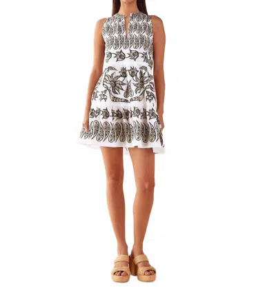 Omika Elsie Mini Dress In Vivi Sesame In Animal Print