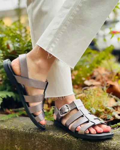 Eric Michael Women's Julia Sandal In Pewter In Silver