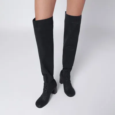 Lemaire High Anatomic Boots In Onyx Women In Black