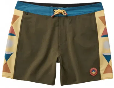 Roark Men's Passage Side Panel Boardshorts In Military In Multi