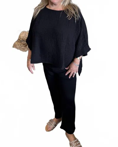 Kozan Alina Top In Black In Black