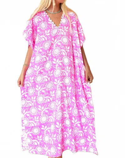 Joshi Goa Caftan In Pink In Pink