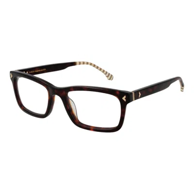 Lozza Black Men Glasses Frame In Brown