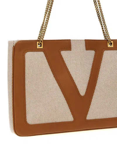 Valentino Medium Viva Superstar Tote Bag In Neutral