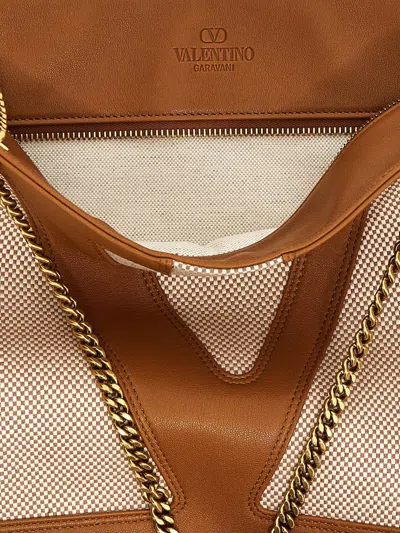 Valentino Medium Viva Superstar Tote Bag In Neutral