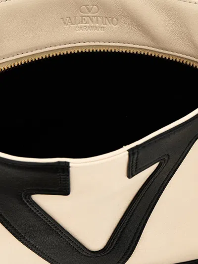 Valentino Butter White Viva Superstar Small Shopping Bag In Multi