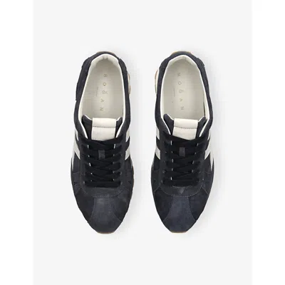 Hogan Suede H671 Allacciato Sneakers In Multi