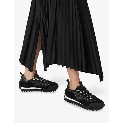 Allsaints Nevis Lace-fastening Sneakers In Black