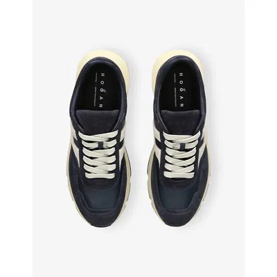 Hogan Suede Hyperlight Sneakers In Blue