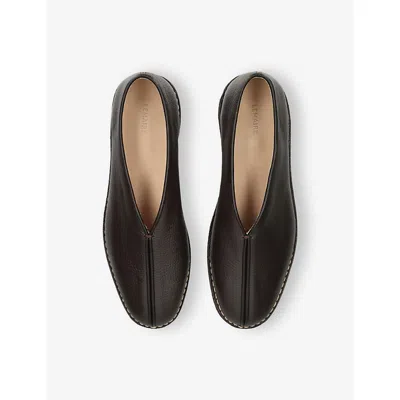 Lemaire Piped Square-toe Loafers In Multi