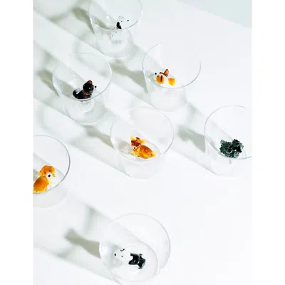 Ichendorf Multicolor Bassotto Glass Tumbler 8cm In Transparent