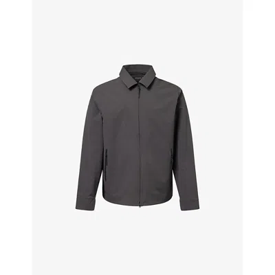 Hiking Patrol Mens Black Edge Softhsell Technical Relaxed-fit Stretch-woven Shirt Xl In Blue