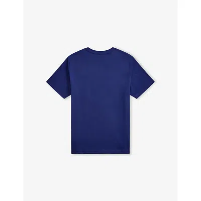 Polo Ralph Lauren Boys' Polo Bear Crewneck Cotton-jersey T-shirt Hol25 Bear Fall Royal Xl In Blue