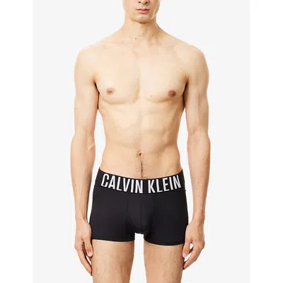 Calvin Klein Mens Blk,turb,vermillion Brw Intense Power Branded Pack Of Three Stretch-woven Trunks In Multi