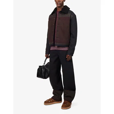 Loewe Dnim Jacket Jackets Black In Multi