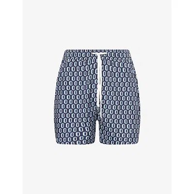 Onia Mens Deep Navy Charles 5-inch Swim Trunks In Blue