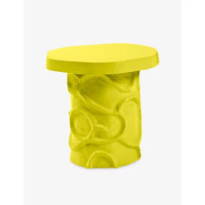 Serax Yellow Marie Michelson Stoneware Side Table Stool 40cm In Yellow