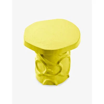 Serax Yellow Marie Michelson Stoneware Side Table Stool 40cm In Yellow