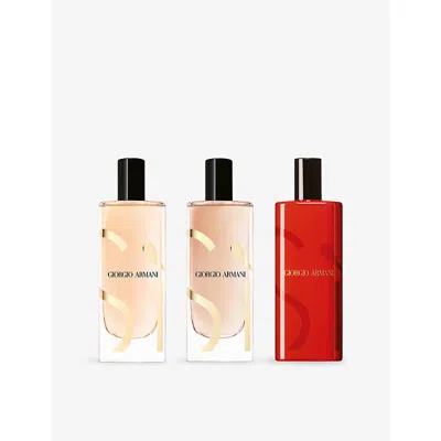 Giorgio Armani Womens Si Eau De Parfum Travel Set In Transparent