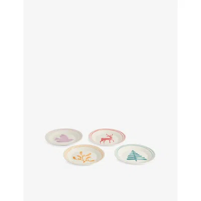 Royal Doulton 1815 Christmas Porcelain Plates Set Of Four In Multi