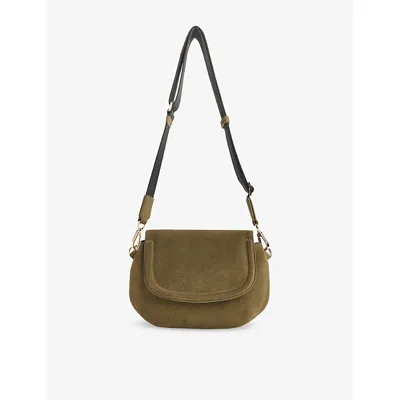 Whistles Nala Suede Crossbody In Brown