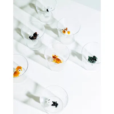 Ichendorf Multicolor Dogs Bull Terrier Borosilicate-glass Tumbler In White