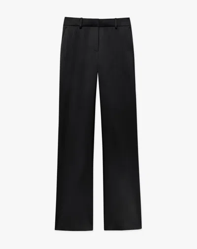 Lafayette 148 Satin Sullivan Pant In Black