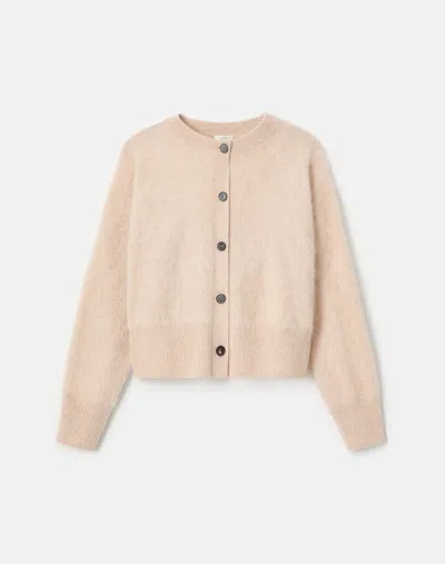 Lafayette 148 Brushed Cashmere Button Front Cardigan In Multi